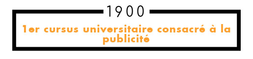 1900 premier cursus universitaire consacré à la publicité