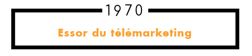 1970 Essor du télémarketing